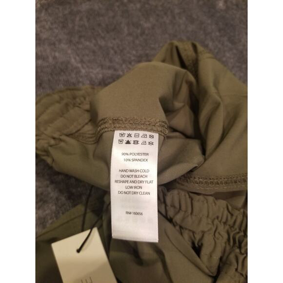 Rachel Zoe Women's‎ Sz Large Army Green Straight Wide Leg Jogger Pants - Picture 6 of 10